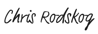 Chris Rodskog signature