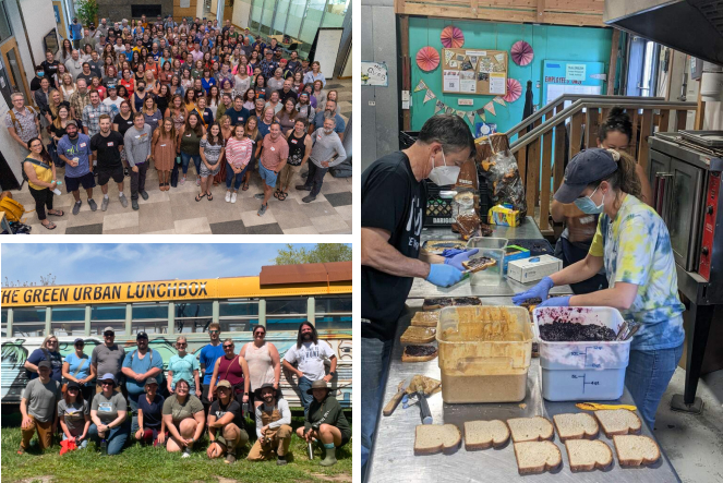 Foundant Giving Back collage